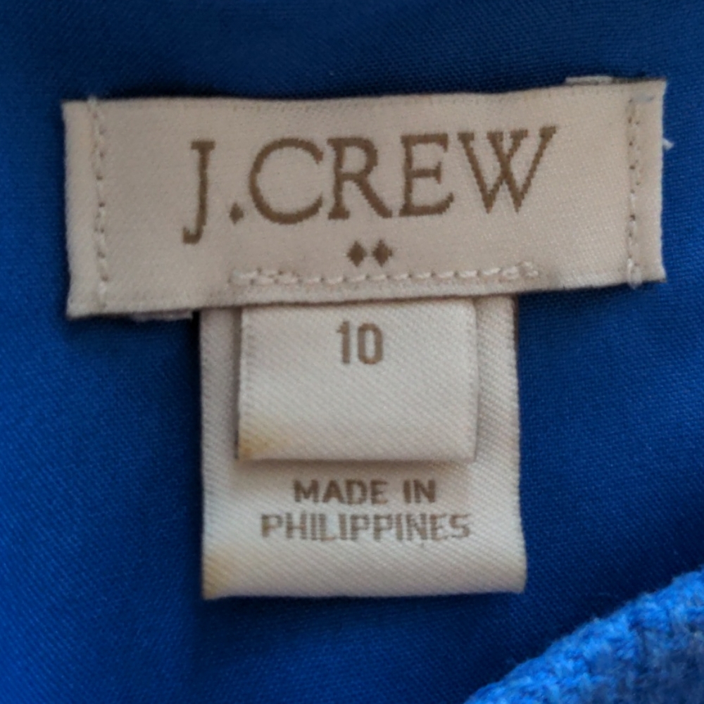JCrew cobalt blue short sleeve pencil dress, GUC - Picture 3 of 3